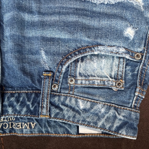 American Eagle Outfitters Distressed Denim Mini Skirt - Blue - Picture 8 of 11